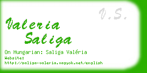 valeria saliga business card