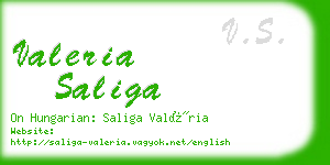 valeria saliga business card